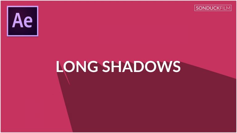 After Effects Tutorial: Long Flat Drop Shadow Motion Graphics