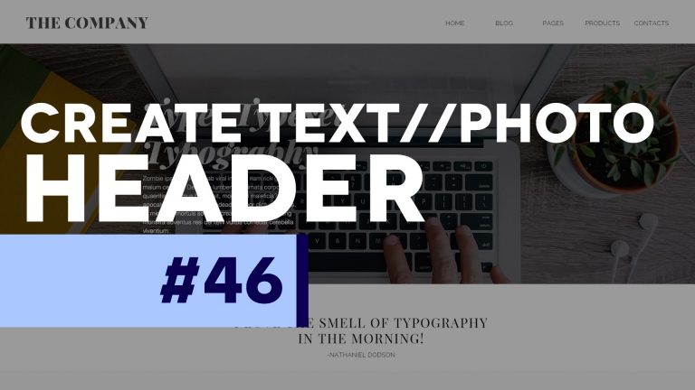 #PSin30 – Create a Website Text Header in Photoshop