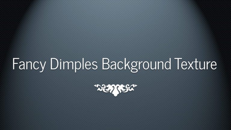 Fancy Dimpled Background Texture Tutorial -Photoshop