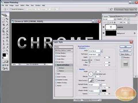 Photoshop Tutorial: Learn to make Chrome! Text Effect!