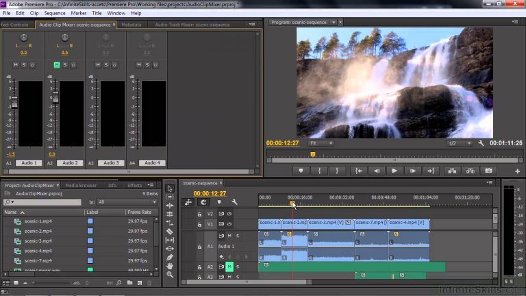 Adobe Premiere Pro CC Tutorial | Working With The Audio Clip Mixer