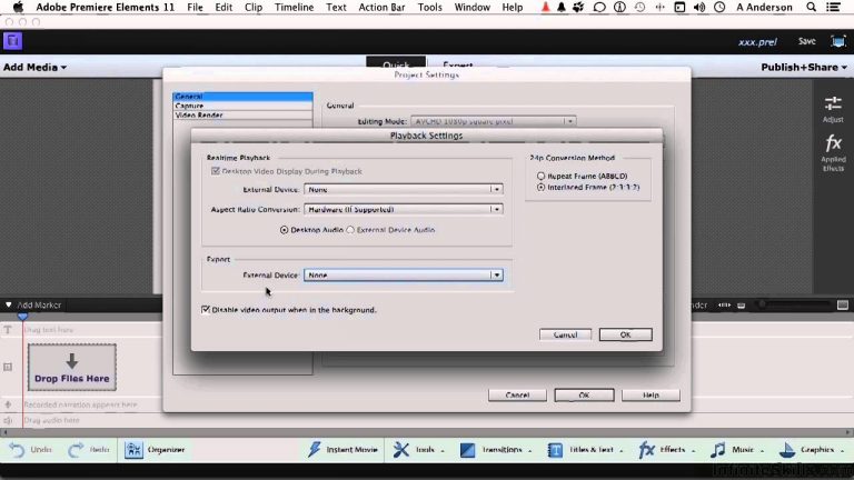 Adobe Premiere Elements 12 Tutorial | Adjusting Project Settings