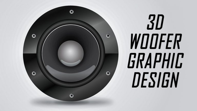 Speaker Woofer Graphic Design | Illustrator CC Tutorial