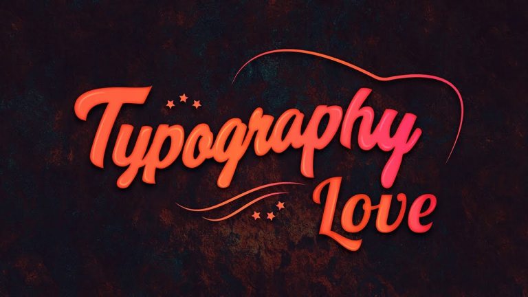 Illustrator Tutorial | Colorful Typography Logo Design