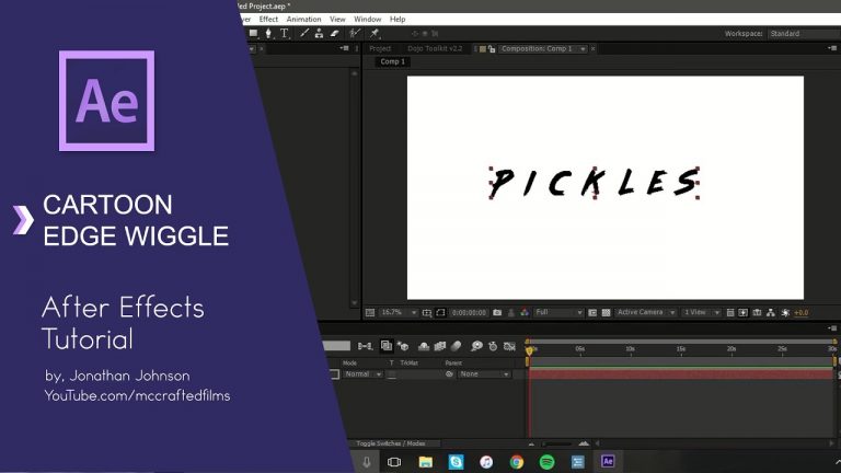 ✔️ After Effects Tutorial – Creating a cartoon edge wiggle!