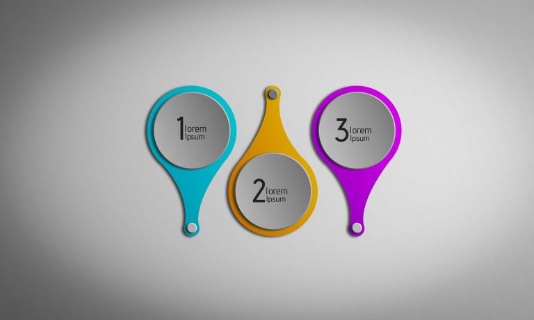 Photoshop Tutorial | 3D Infogrpahic Logo Design colorful