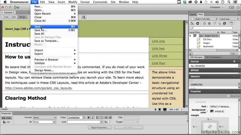 Adobe Dreamweaver CC Tutorial | Helping An Existing Site To Grow