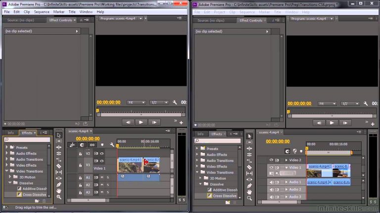 Adobe Premiere Pro CC Tutorial | Comparing CS6 And CC Transition Timeline Displays