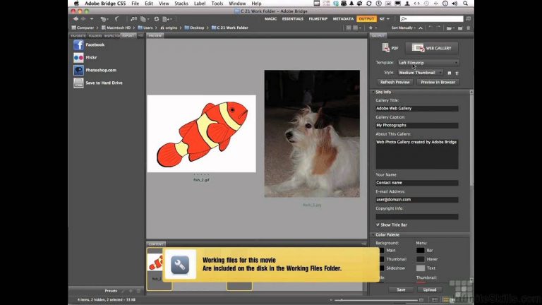 Photoshop for Photographers Tutorial | Generating A Web Gallery