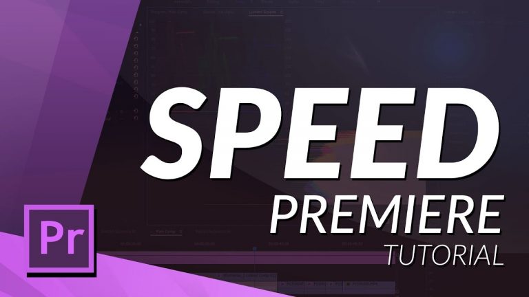 WORK WITH SPEED IN PREMIERE PRO CC 2017
