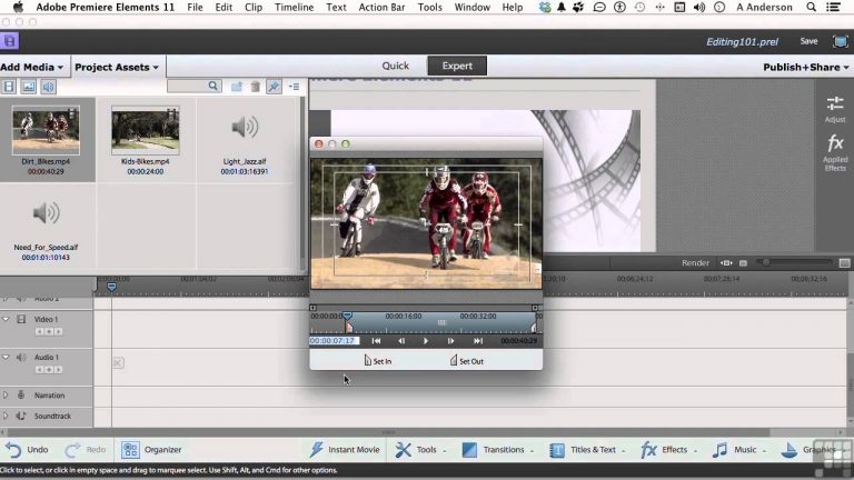 Adobe Premiere Elements 11 Tutorial | Editing Clips In The Video Monitor