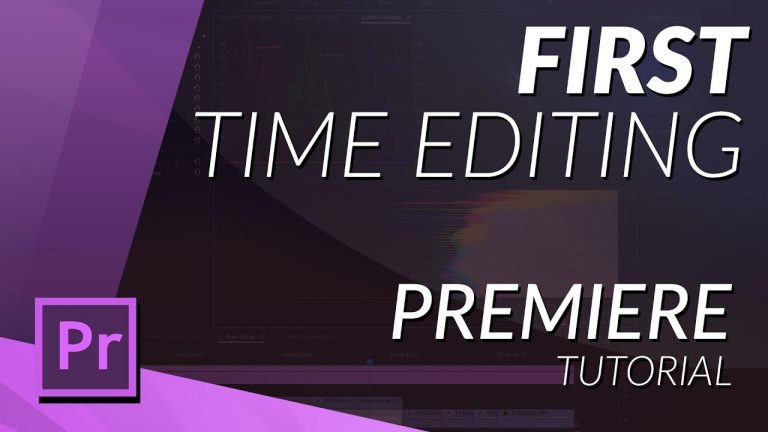 FIRST TIME EDITING IN PREMIERE PRO CC 2017