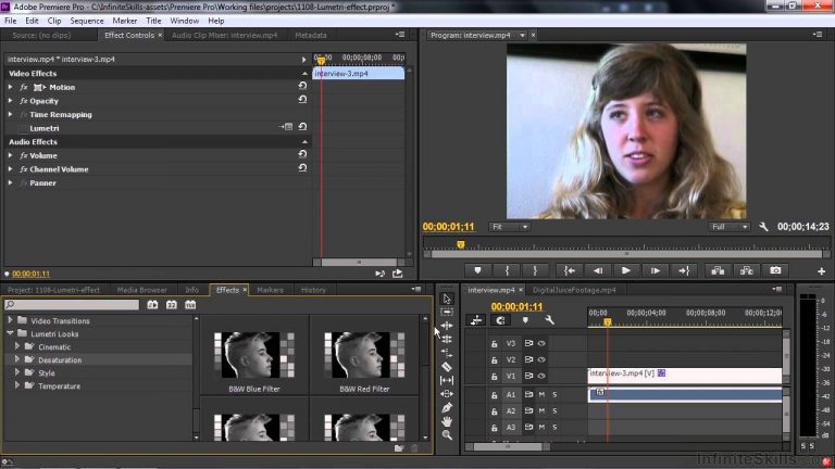 Adobe Premiere Pro CC Tutorial | Applying SpeedGrade Lumetri Effect