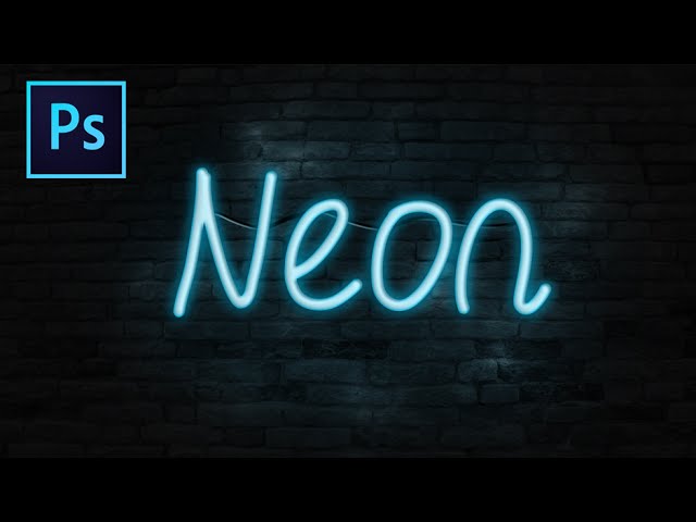 Realistic NEON Text Effect – Photoshop Tutorial