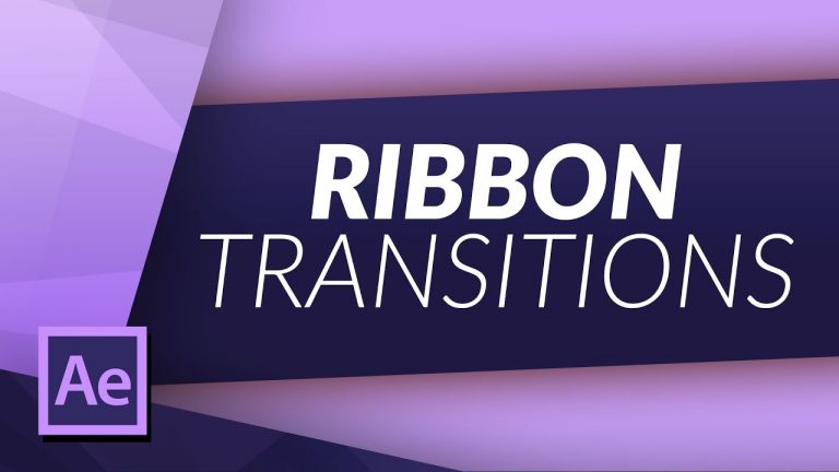 RIBBON TRANSITION in AFTER EFFECTS TUTORIAL