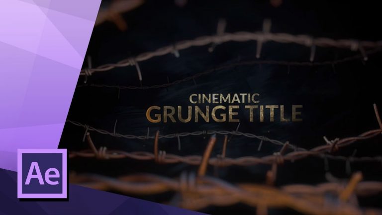 3D CINEMATIC GRUNGE TITLE in CINEMA 4D and AFTER EFFECTS TUTORIAL