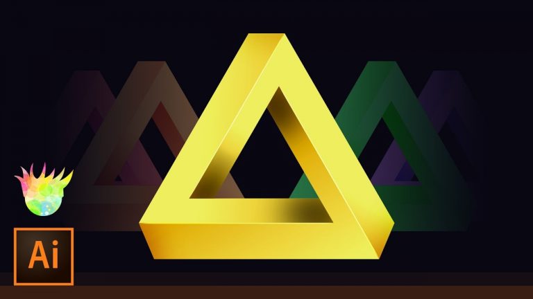 Create the Penrose (impossible) Triangle in Adobe Illustrator CC!