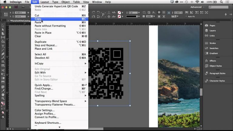 Create QR Codes in Adobe InDesign CC