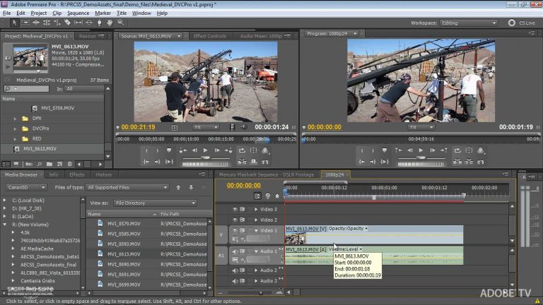 HD Digital SLR footage in Premiere Pro CS5