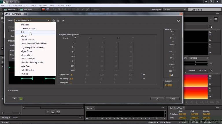Adobe Audition CC Tutorial | Generating Tones