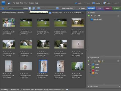 Adobe Photoshop Elements 7 Tutorial Video – Rotating Images