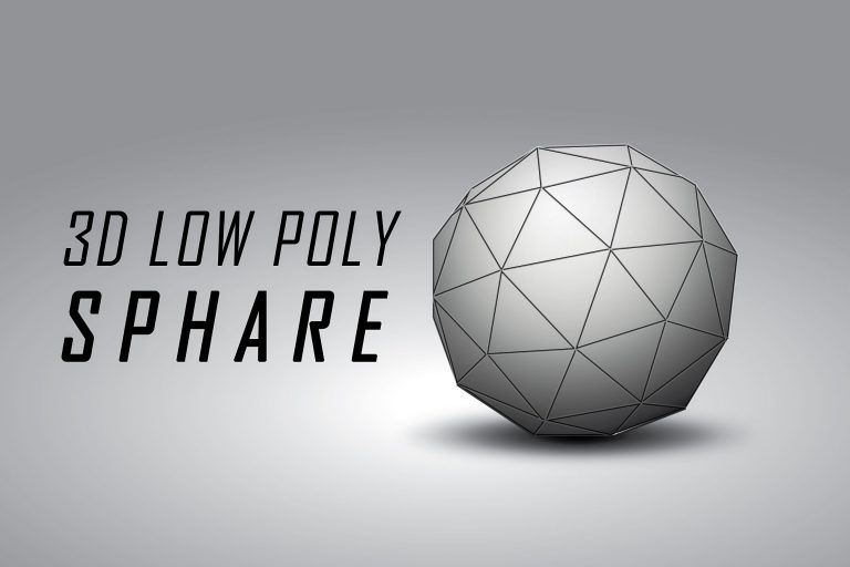 3D Low Poly Sphare in Illustrator CC