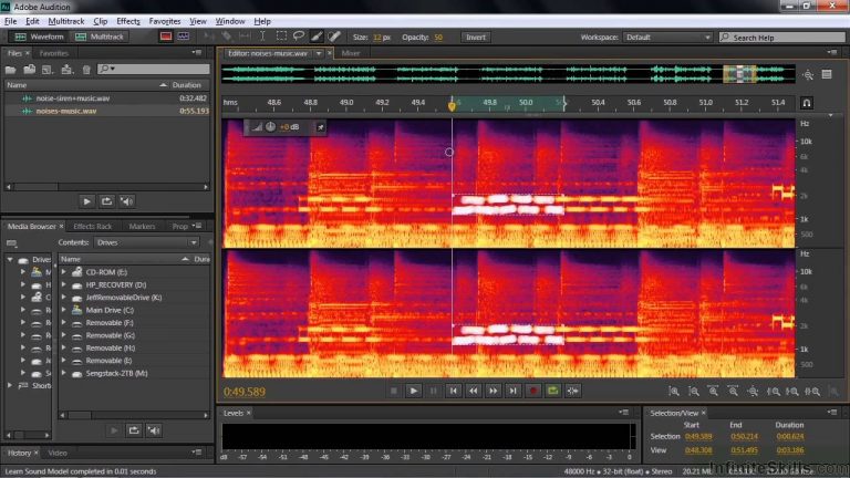 Adobe Audition CC Tutorial | Using The Sound Remover Effect