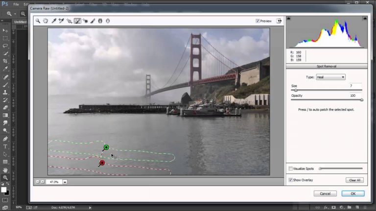 Camera Raw Spot Removal Tool – Photoshop CC Tutorial