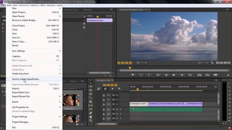 Adobe Premiere Pro CC Tutorial | Exporting To SpeedGrade
