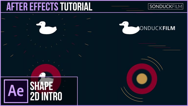 After Effects Tutorial: 2D Logo Intro – Shape Motion Graphics