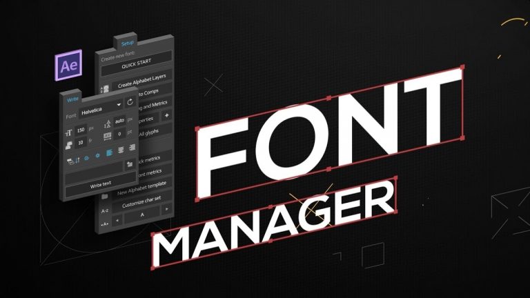 Create Animated Typeface in After Effects From Scratch with Font Manager