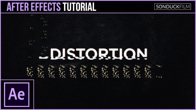 After Effects Tutorial: Glitch Digital Distortion Effect for Motion Graphics