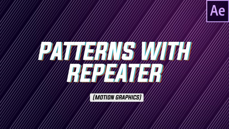 After Effects Tutorial : Creating Patterns with Repeater