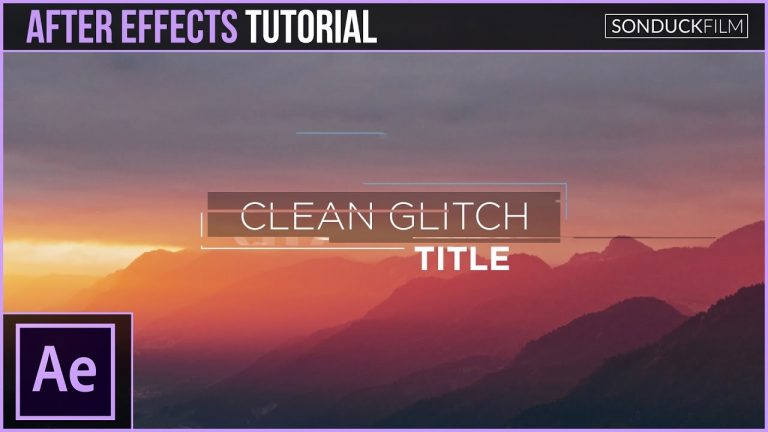 After Effects Tutorial: Clean Glitch Titles – Motion Graphics