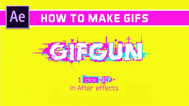 After Effects Tutorial: Creating Gifs in a Click