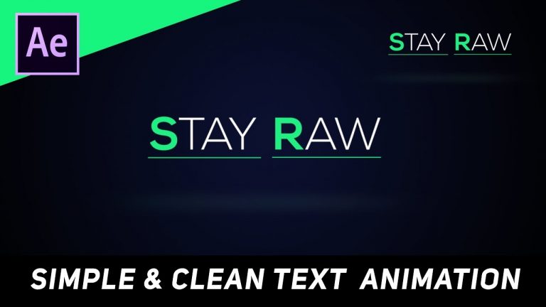 Simple Text Reveal Animation – After Effects Tutorial