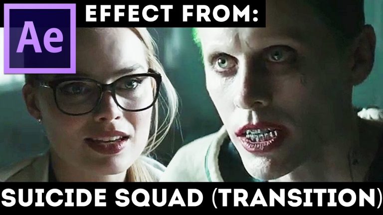 After Effects Tutorial: Transition Effect from Suicide Squad movie 2017