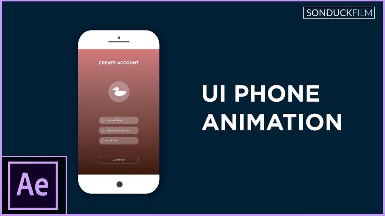 After Effects Tutorial: UI Phone App Animation – Motion Graphics