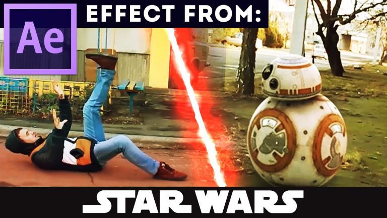 After Effects Tutorial: Star Wars – Mannequin Challenge – Lightsaber – BB8