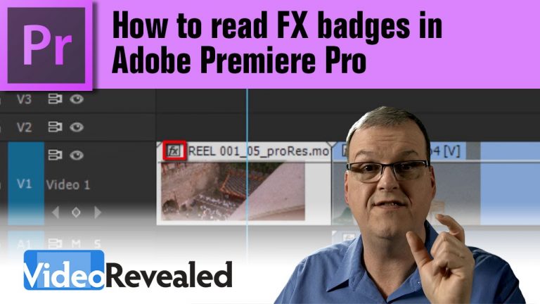 How to read FX badges in Adobe Premiere Pro
