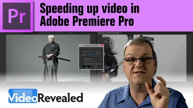 Speeding up video in Adobe Premiere Pro