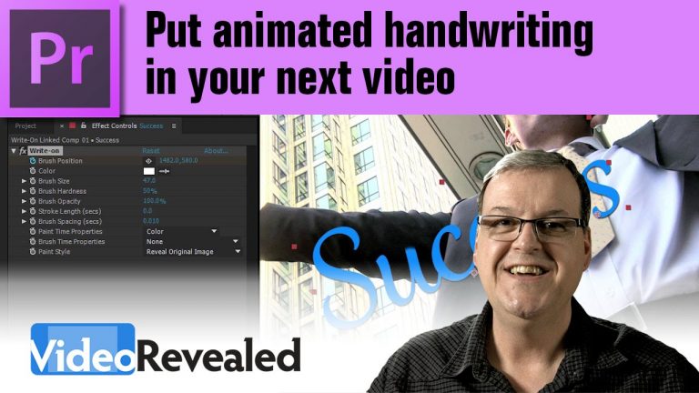 Put animated handwriting in your next video