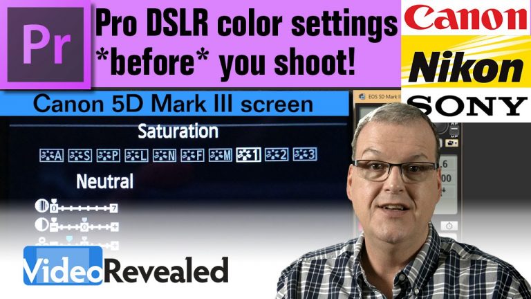 Pro DSLR color settings *before* you shoot!
