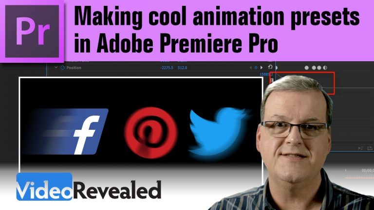 Making cool animation presets in Adobe Premiere Pro