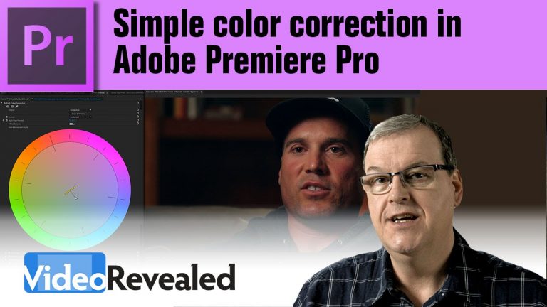 Simple color correction in Adobe Premiere Pro