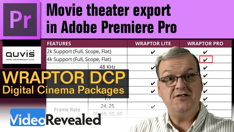 Movie theater export to DCP in Adobe Premiere Pro