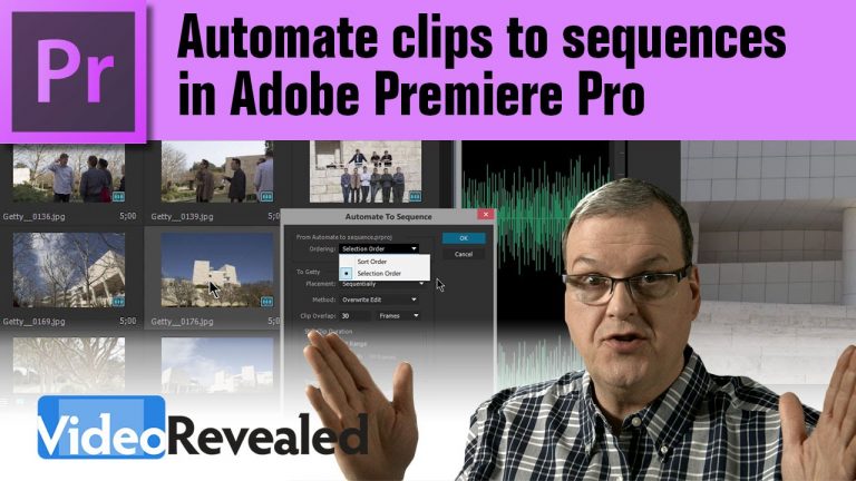Automate clips to sequences in Adobe Premiere Pro