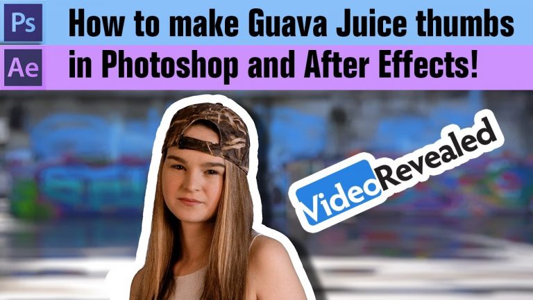 How to make Guava Juice thumbnails in Photoshop and After Effects