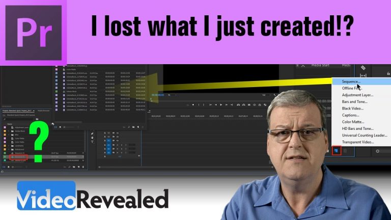 I lost what I just created in Premiere?!