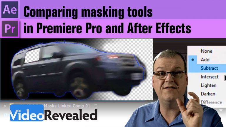 Comparing masking tools in Premiere Pro and After Effects